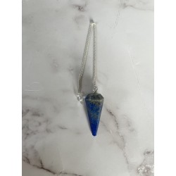 Pendule Lapis Lazuli facetté