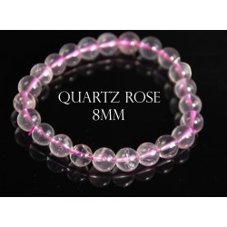 Quartz rose bracelet 8mm...